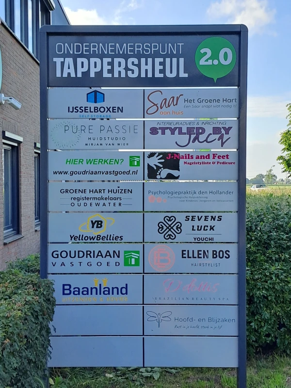 Heb je het bord langs de weg al gezien?